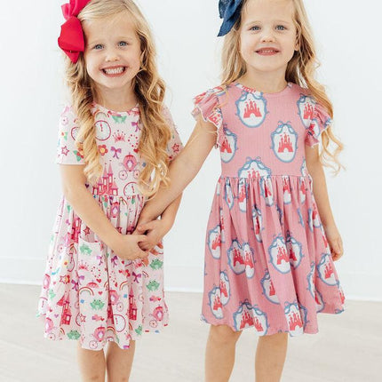Princess & the Froggie S/S Pocket Twirl Dress