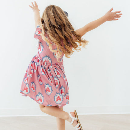 Once Upon a Castle Flutter Sleeve Twirl Dress