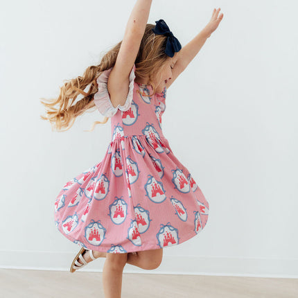 Once Upon a Castle Flutter Sleeve Twirl Dress