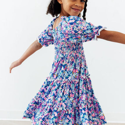 Darling Daisies Smocked Ruffle Dress