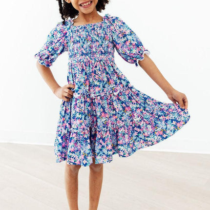 Darling Daisies Smocked Ruffle Dress