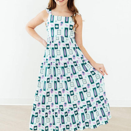 Surfer Girl Ruffle Maxi Dress