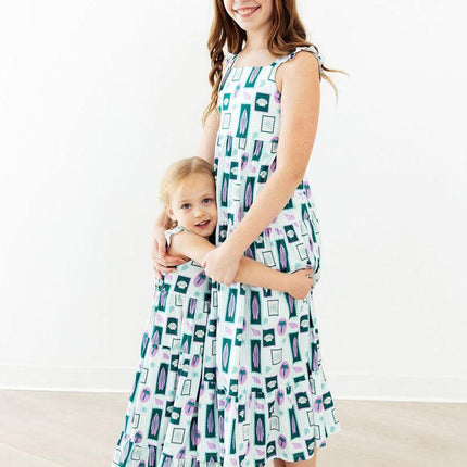 Surfer Girl Ruffle Maxi Dress