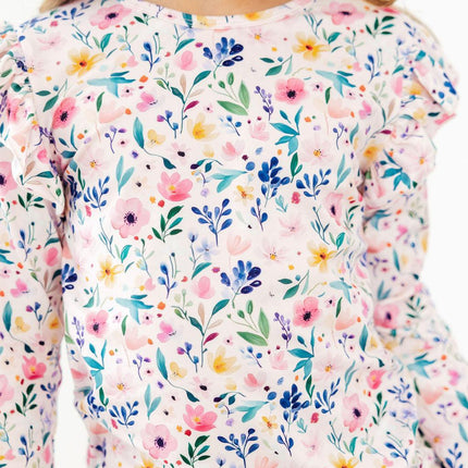 Morning Meadows L/S Ruffle Tee
