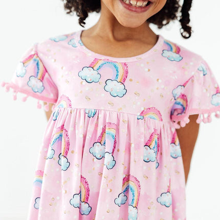 Sparkling Rainbows Pom Pom Dress