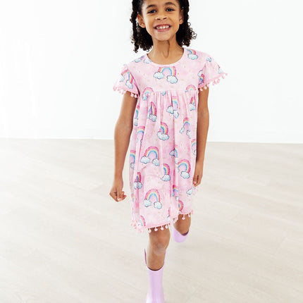 Sparkling Rainbows Pom Pom Dress