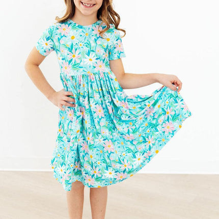 Preppy Daisies S/S Pocket Twirl Dress