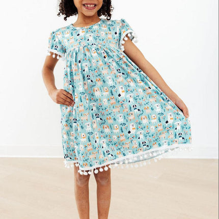 Furry Friends Pom Pom Dress
