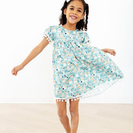 Furry Friends Pom Pom Dress