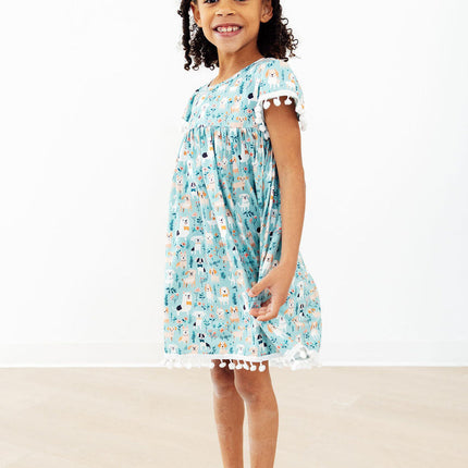 Furry Friends Pom Pom Dress