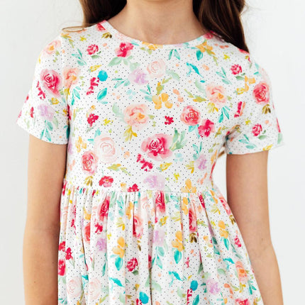 Painted Posies S/S Pocket Twirl Dress