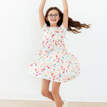 Painted Posies S/S Pocket Twirl Dress