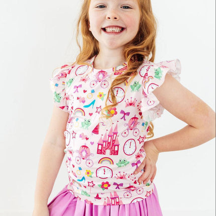 Princess & the Froggie S/S Ruffle Tee