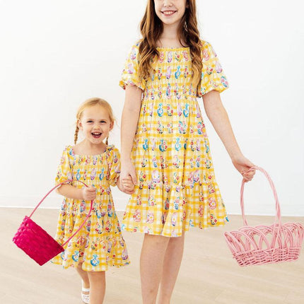 Easter Picnic Smocked Ruffle Dress