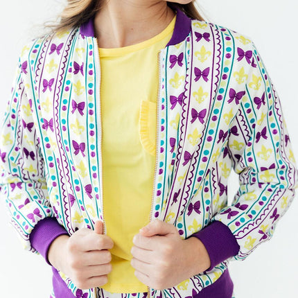 Mardi Gras Satin Jacket