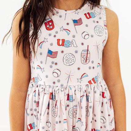 Born in the USA Tank Twirl Dress