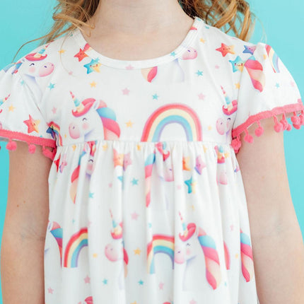 Unicorn Magic Pom Pom Dress