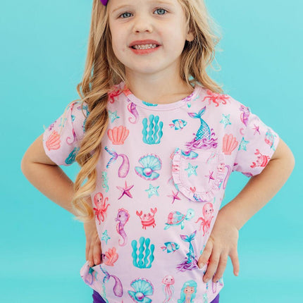 Under the Sea Ruffle Pocket Tee