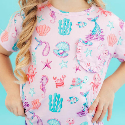 Under the Sea Ruffle Pocket Tee