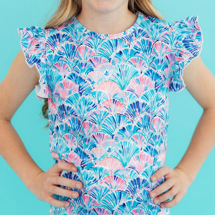 Seaside Shells S/S Ruffle Tee
