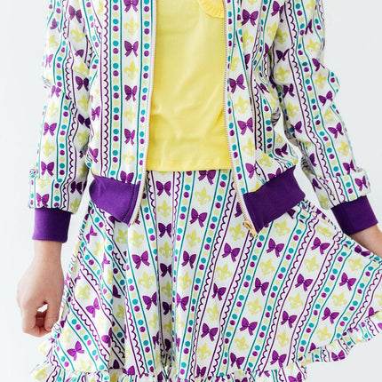 Mardi Gras Ruffle Twirl Skort