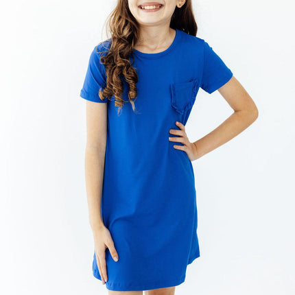 Royal Blue T-Shirt Dress
