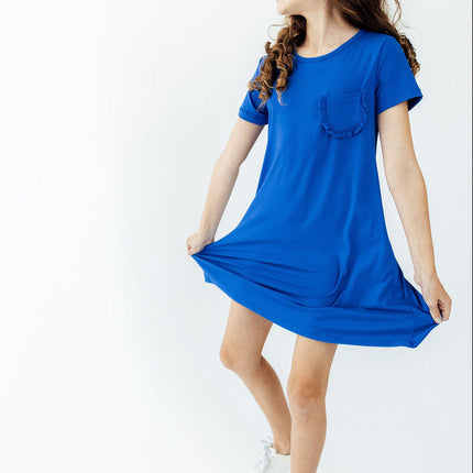 Royal Blue T-Shirt Dress