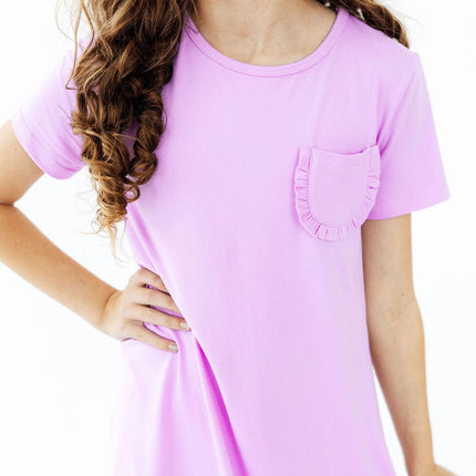 Bright Lilac T-Shirt Dress
