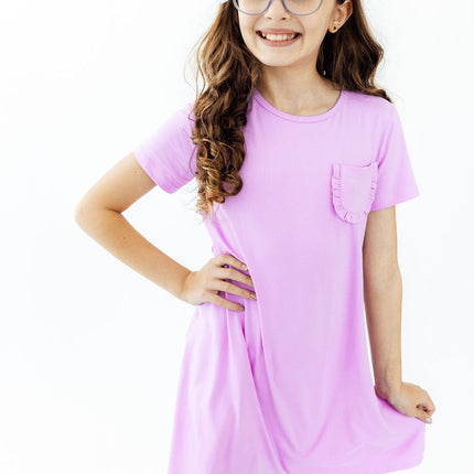 Bright Lilac T-Shirt Dress