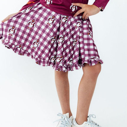 Virginia Tech Plaid Hokie Ruffle Twirl Skort