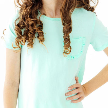 SALE Pastel Green T-Shirt Dress