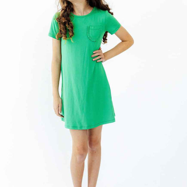 Kelly Green T-Shirt Dress