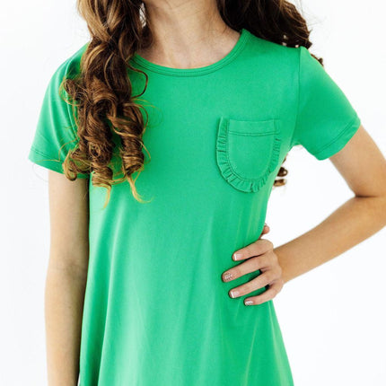 Kelly Green T-Shirt Dress