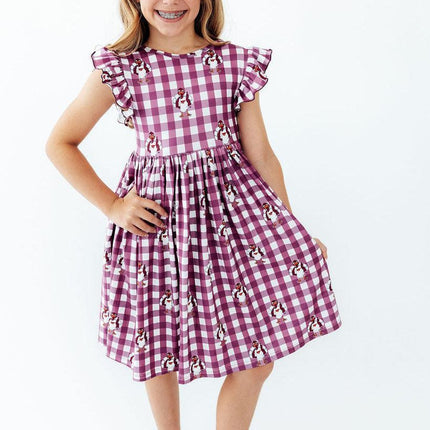 Virginia Tech Plaid Hokie Flutter Twirl Dress