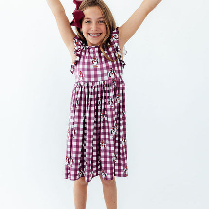 Virginia Tech Plaid Hokie Flutter Twirl Dress