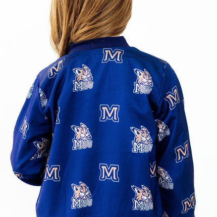 Montana State University Blue Bobcat Satin Jacket