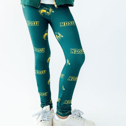 North Dakota State University Green Bison Leggings