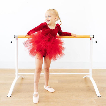 Red Velvet L/S Tutu Leotard