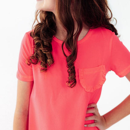 Neon Pink T-Shirt Dress
