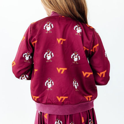 Virginia Tech Maroon Hokie Satin Jacket