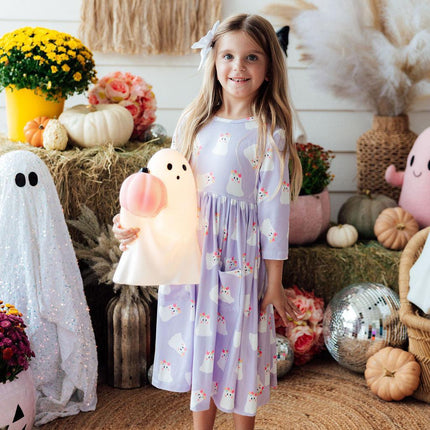 Feeling Fa-boo-lous 3/4 Sleeve Pocket Twirl Dress - Dashing Nova