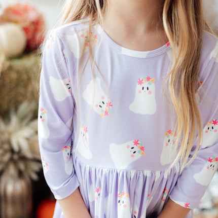 Feeling Fa-boo-lous 3/4 Sleeve Pocket Twirl Dress - Dashing Nova