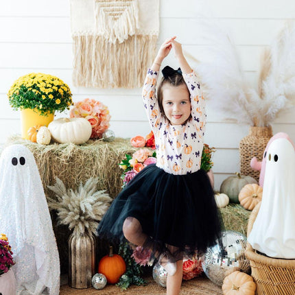 Pretty in Pumpkin L/S Tutu Dress - Dashing Nova