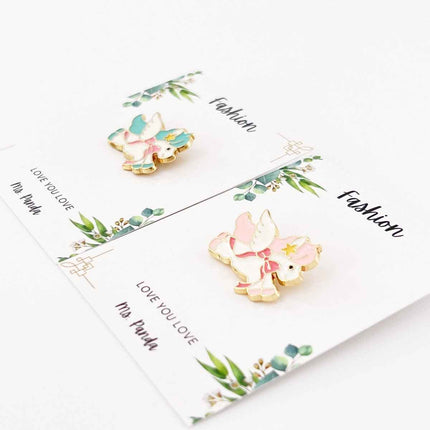 Pink & Green Unicorn Enamel Pins – Magical 2-Pack Gift Set