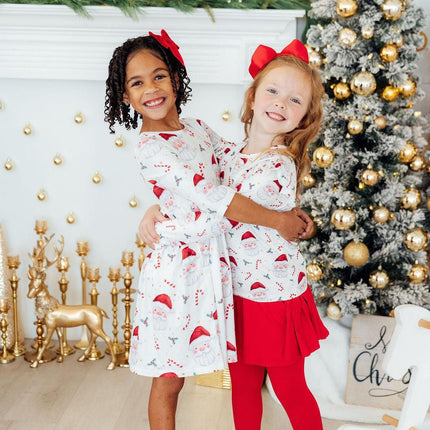 Mistletoe Magic L/S Ruffle Tee - Dashing Nova