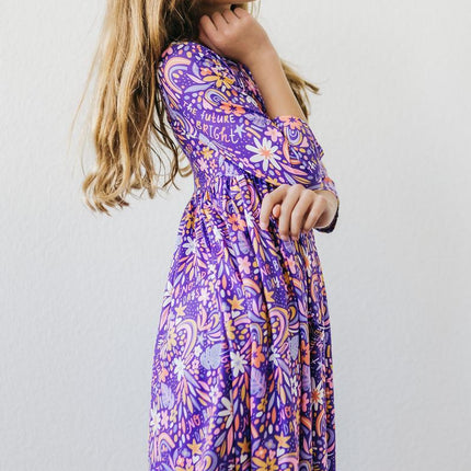 No Bad Days 3/4 Sleeve Pocket Twirl Dress - Dashing Nova