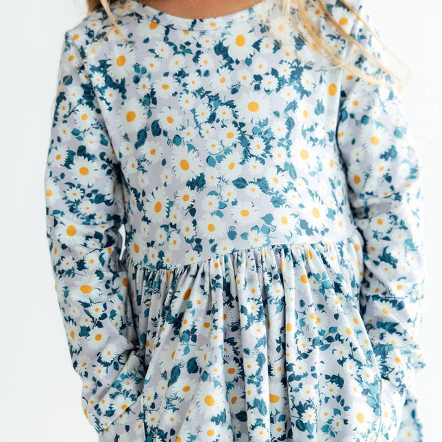 Oopsie Daisy L/S Pocket Twirl Dress - Dashing Nova