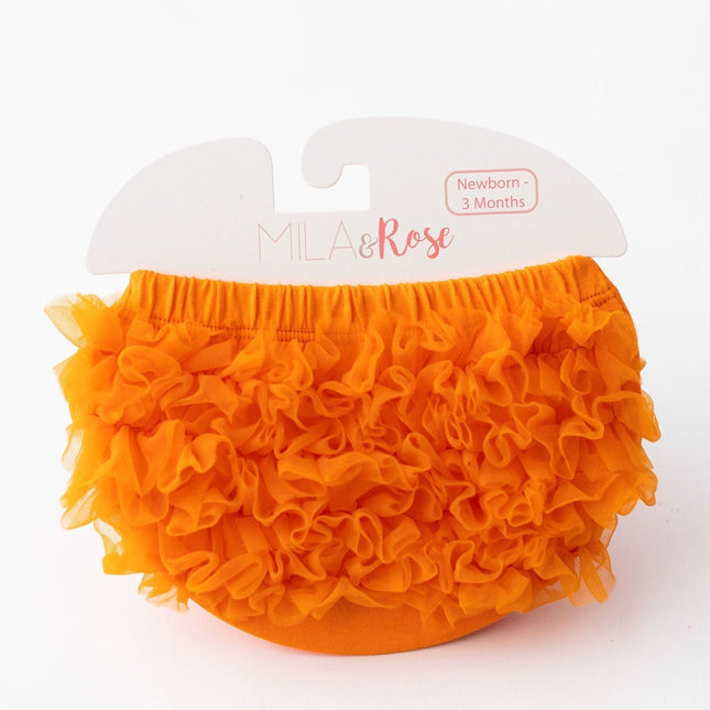 Orange Ruffle Bum Bloomer - Dashing Nova
