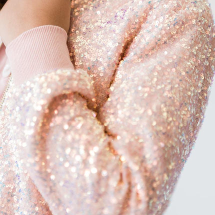 Peach Sequin Jacket - Dashing Nova