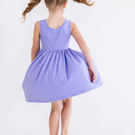 Periwinkle Pocket Tank Twirl Dress